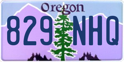 OR license plate 829NHQ