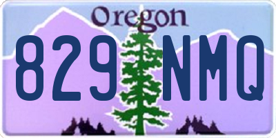 OR license plate 829NMQ