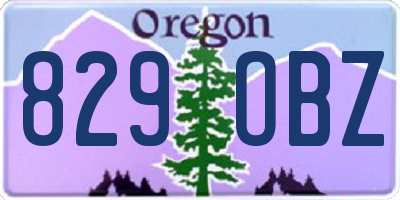 OR license plate 829OBZ