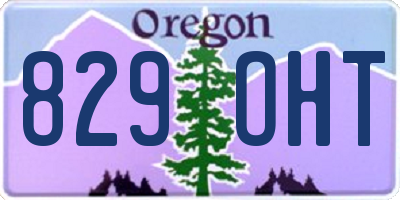 OR license plate 829OHT