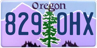 OR license plate 829OHX