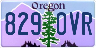 OR license plate 829OVR
