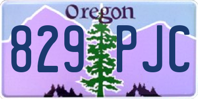 OR license plate 829PJC