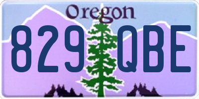 OR license plate 829QBE