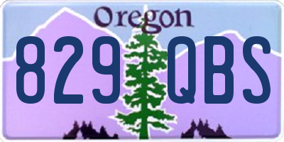 OR license plate 829QBS