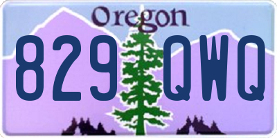 OR license plate 829QWQ