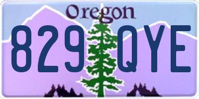 OR license plate 829QYE