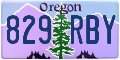 OR license plate 829RBY
