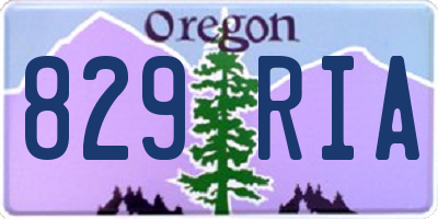 OR license plate 829RIA