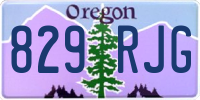 OR license plate 829RJG