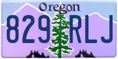 OR license plate 829RLJ