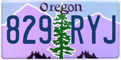 OR license plate 829RYJ