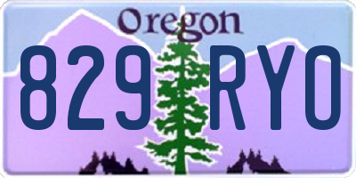 OR license plate 829RYO