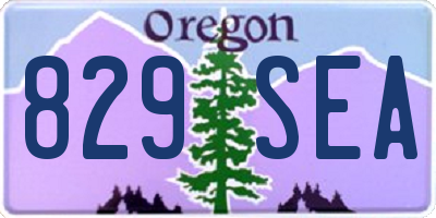 OR license plate 829SEA