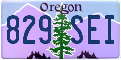 OR license plate 829SEI