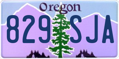 OR license plate 829SJA