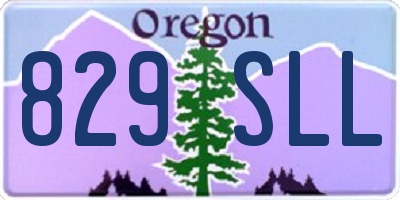 OR license plate 829SLL