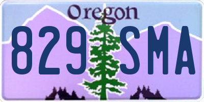 OR license plate 829SMA