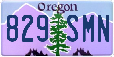 OR license plate 829SMN