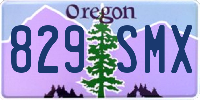 OR license plate 829SMX