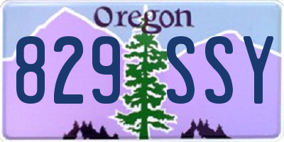 OR license plate 829SSY