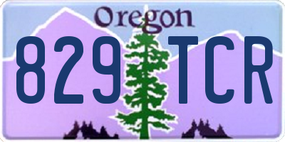 OR license plate 829TCR