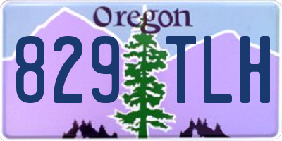 OR license plate 829TLH