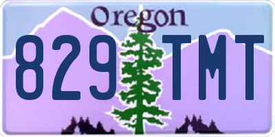 OR license plate 829TMT