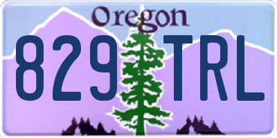 OR license plate 829TRL