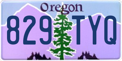OR license plate 829TYQ