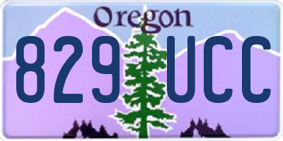 OR license plate 829UCC