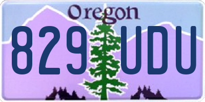 OR license plate 829UDU