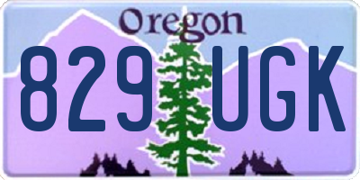OR license plate 829UGK