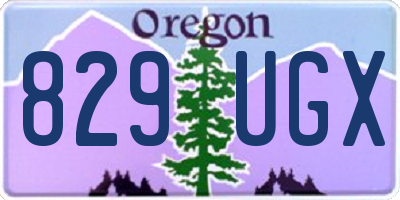 OR license plate 829UGX