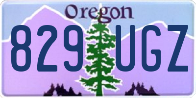 OR license plate 829UGZ