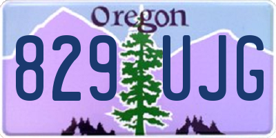 OR license plate 829UJG