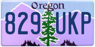 OR license plate 829UKP