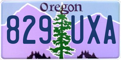 OR license plate 829UXA