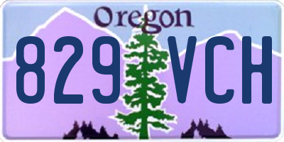 OR license plate 829VCH