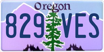 OR license plate 829VES