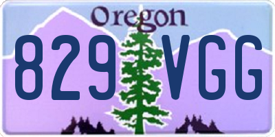 OR license plate 829VGG