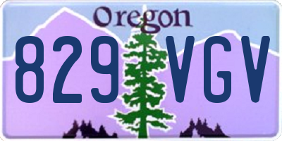 OR license plate 829VGV