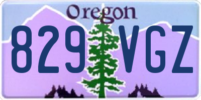 OR license plate 829VGZ