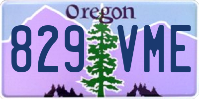 OR license plate 829VME