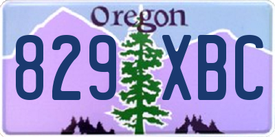 OR license plate 829XBC