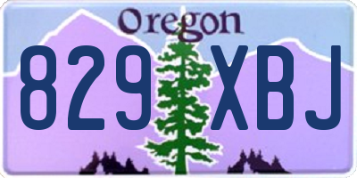 OR license plate 829XBJ
