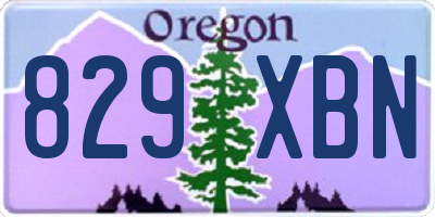 OR license plate 829XBN