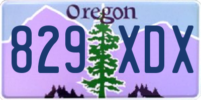 OR license plate 829XDX