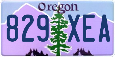 OR license plate 829XEA