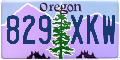 OR license plate 829XKW